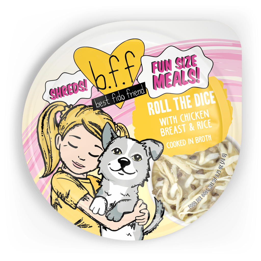 Weruva BFF Fun Size Meals Roll The Dice 2.75-oz, Wet Dog Food, Case Of 12