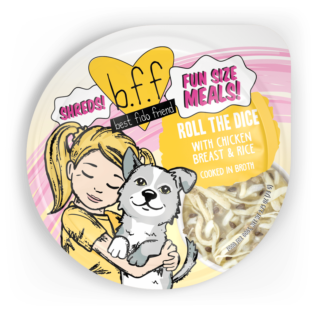 Weruva BFF Fun Size Meals Roll The Dice 2.75-oz, Wet Dog Food