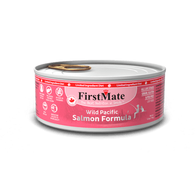 FirstMate Limited Ingredient –Wild Salmon, 5.5-oz Case of 24, Wet Cat Food