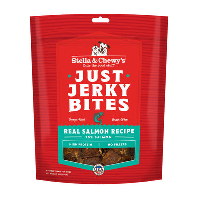Stella & Chewy's Just Jerky Bites, Salmon Dog Treats 6-oz Bag