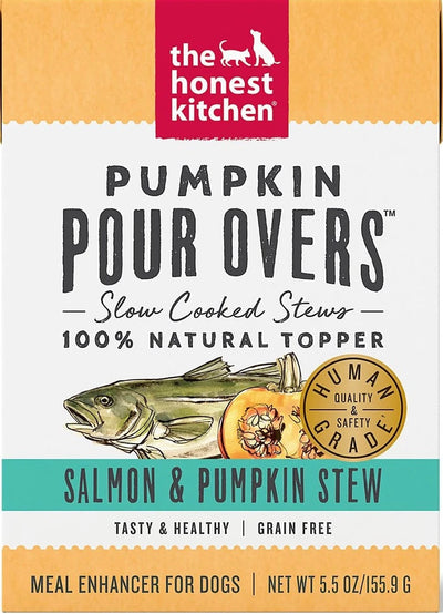 The Honest Kitchen Pour Overs Salmon & Pumpkin Stew 5.5-oz, Dog Food Topper