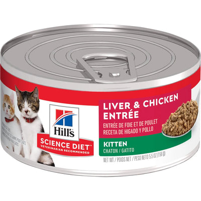 Science Diet® Kitten Liver & Chicken Entrée, Wet Cat Food