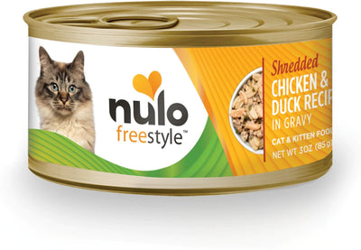 Nulo Freestyle Shredded Chicken & Duck In Gravy Recipe 3-oz, Wet Cat Food, Case Of 24