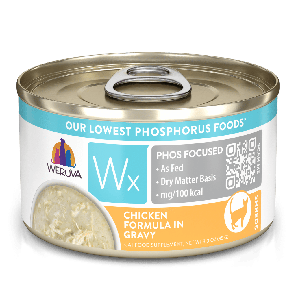 Weruva Wx Phos Focused Shredded Chicken 3-oz, Wet Cat Food, Case Of 12