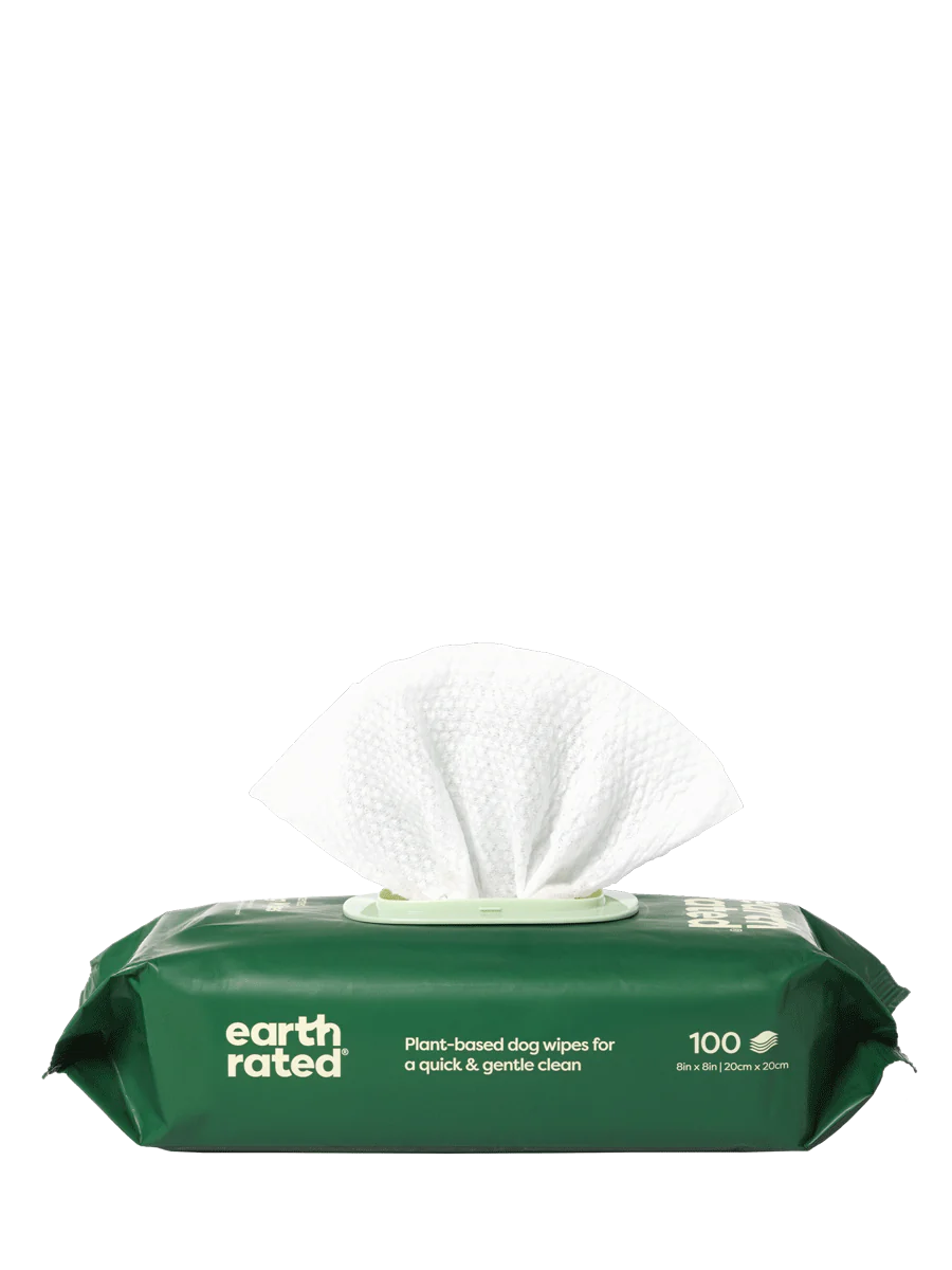 Earth Rated 100 Certified Compostable Dog Grooming Wipes - Unscented