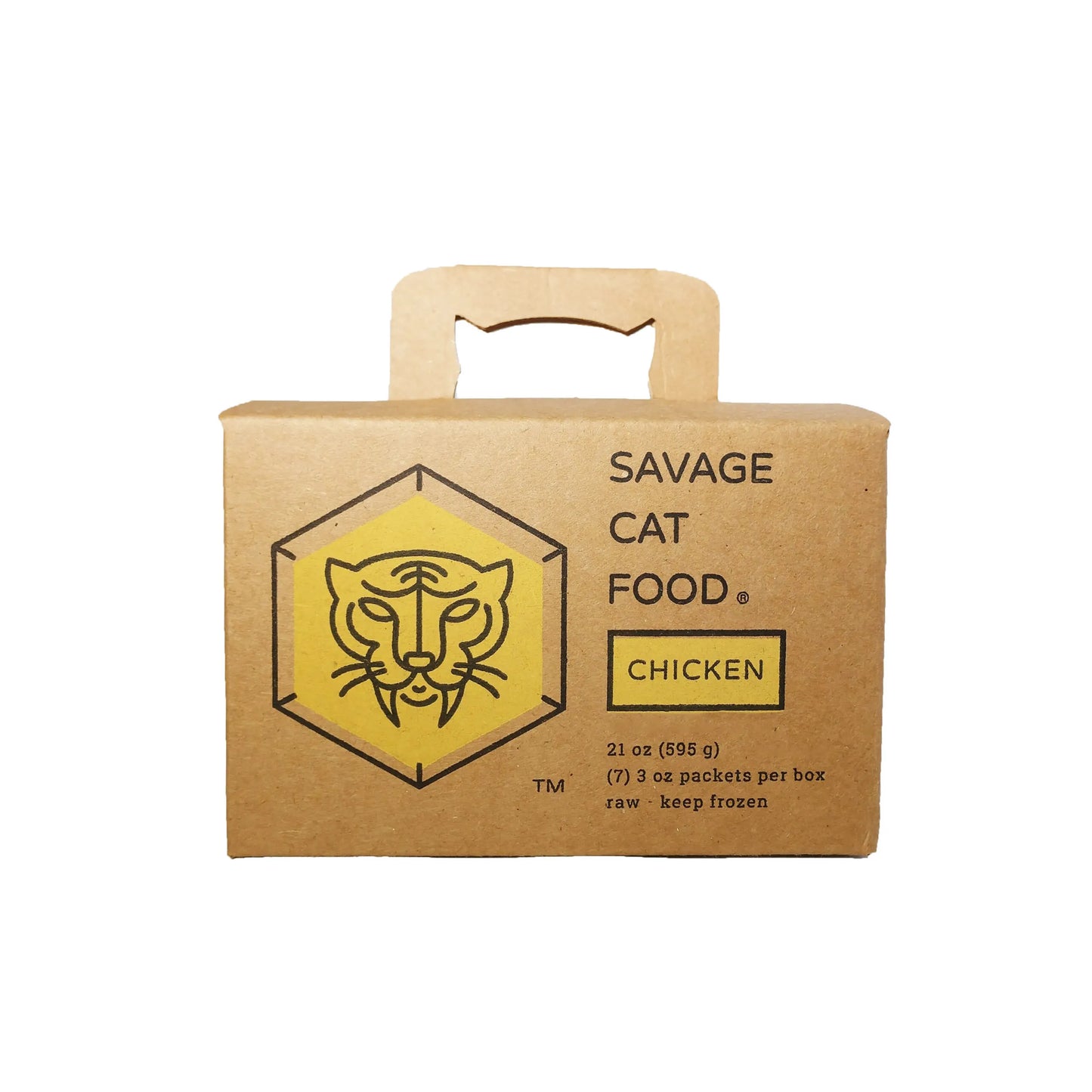 Savage Cat Chicken Box, Frozen Raw Cat Food