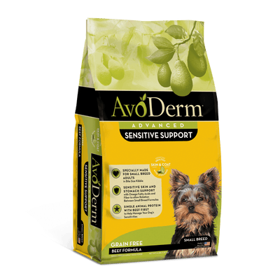 AvoDerm® Advanced Sensitive Support Grain-Free Small Breed Beef Formula, Dry Dog Food, 4-lb Bag