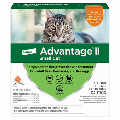 Advantage II - Elanco Flea Treatment for Cats 5 lbs to 9 lbs