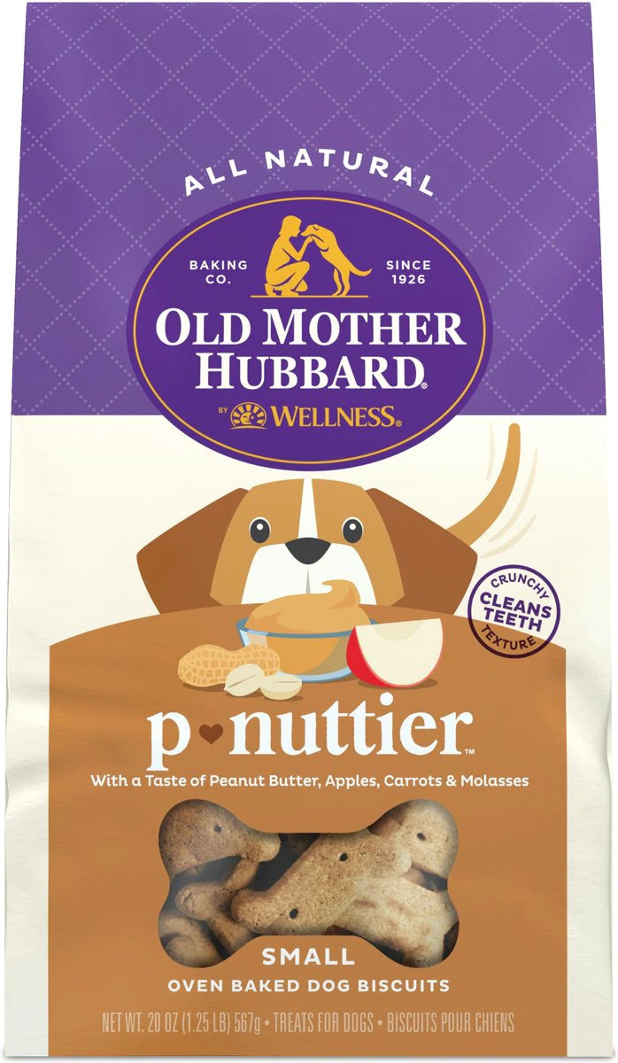 Old Mother Hubbard P-Nuttier Oven Baked Biscuits, Dog Treat