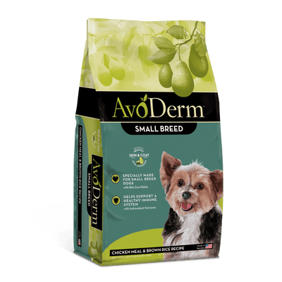AvoDerm® Small Breed Chicken Meal & Brown Rice Recipe, Dry Dog Food, 3.5-lb Bag