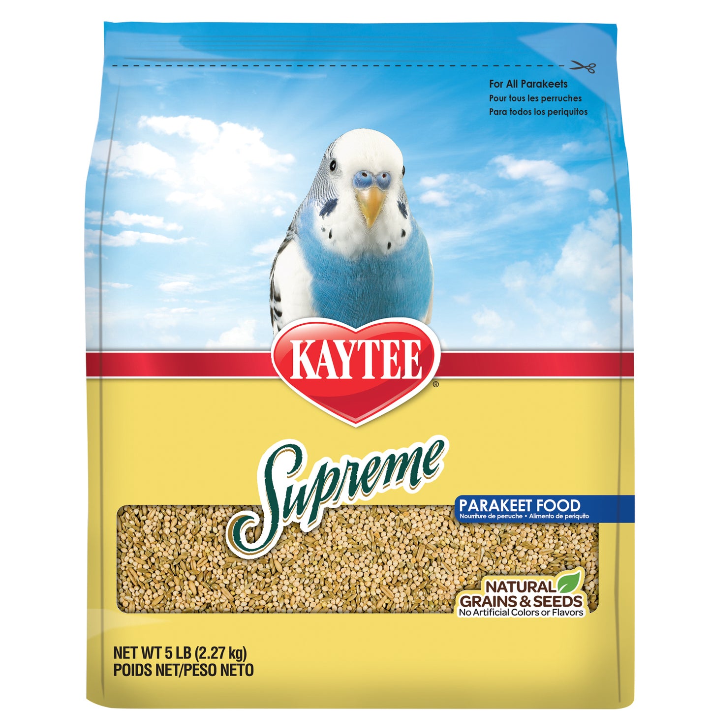 Kaytee Supreme Parakeet Food, 5-lb Bag