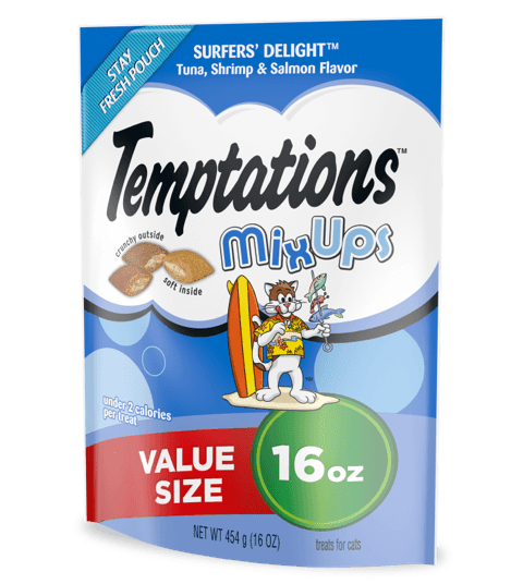 Temptations MixUps Surfer's Delight Flavor 16-oz, Cat Treat