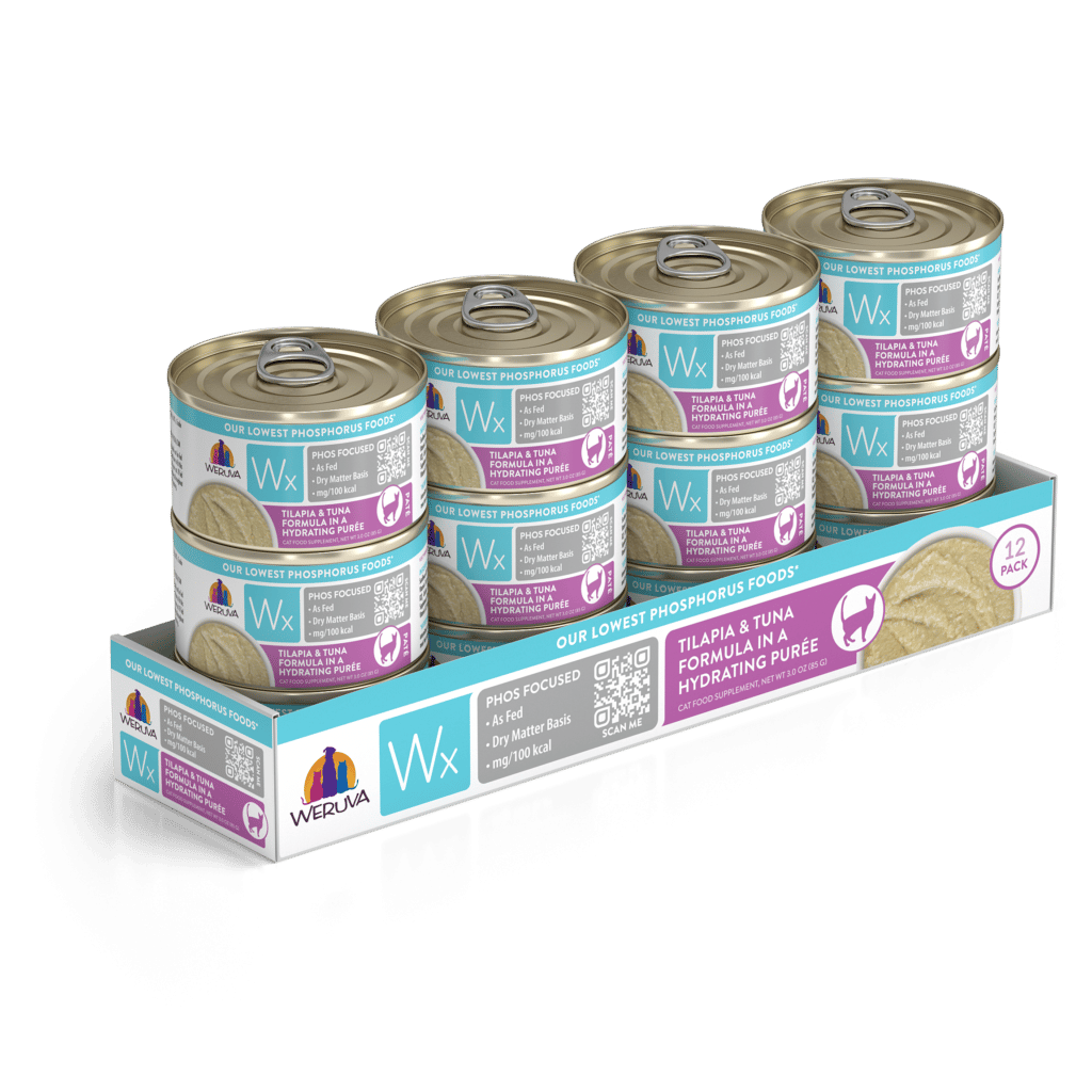 Weruva Wx Phos Focused Tilapia & Tuna In A Hydrating Purée 3-oz, Wet Cat Food, Case Of 12
