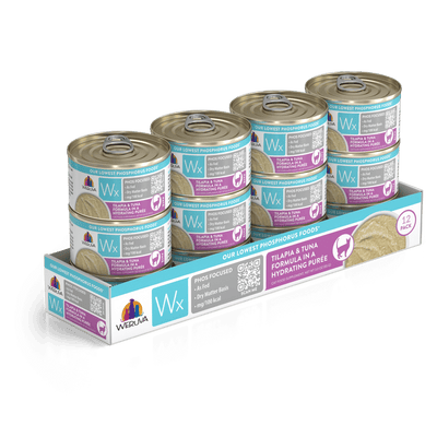 Weruva Wx Phos Focused Tilapia & Tuna In A Hydrating Purée 3-oz, Wet Cat Food, Case Of 12