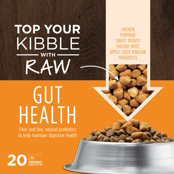 Instinct Raw Boost Mixers Gut Health Freeze-Dried Dog Food Topper, 5.5-oz Bag