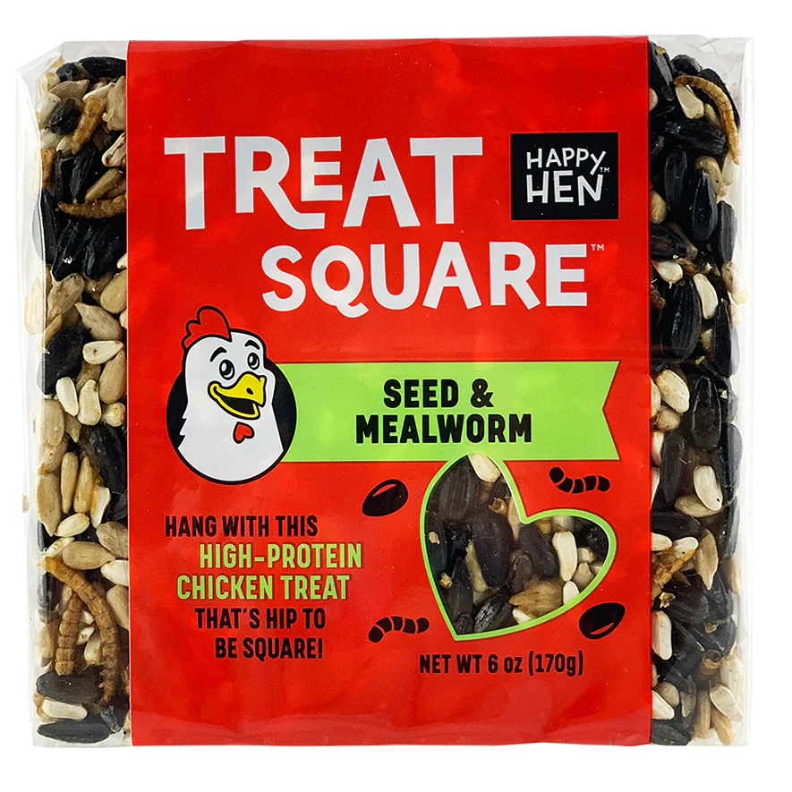 Happy Hen Treats Square With Seeds And Mealworms Poultry Treat Anaheim Feed Pet Supply