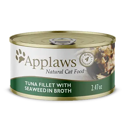Applaws Tuna With Seaweed In Broth, Wet Cat Food, Case Of 24