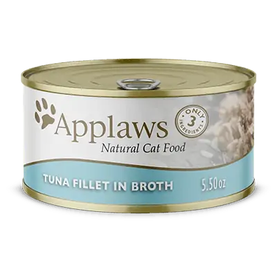 Applaws Tuna Fillet In Broth, Wet Cat Food, Case Of 24