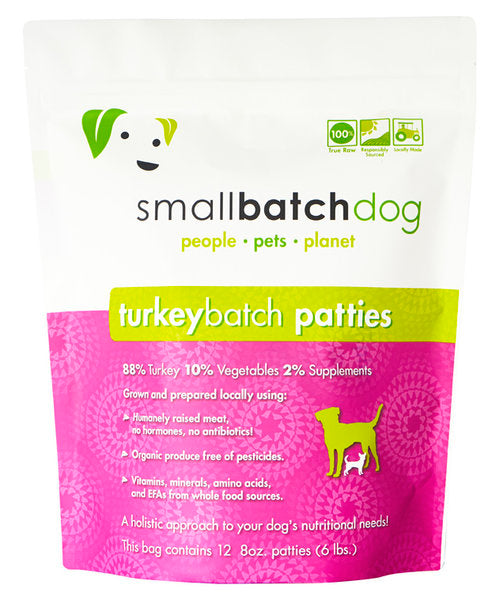 Smallbatch Frozen Raw Dog Food, Turkeybatch