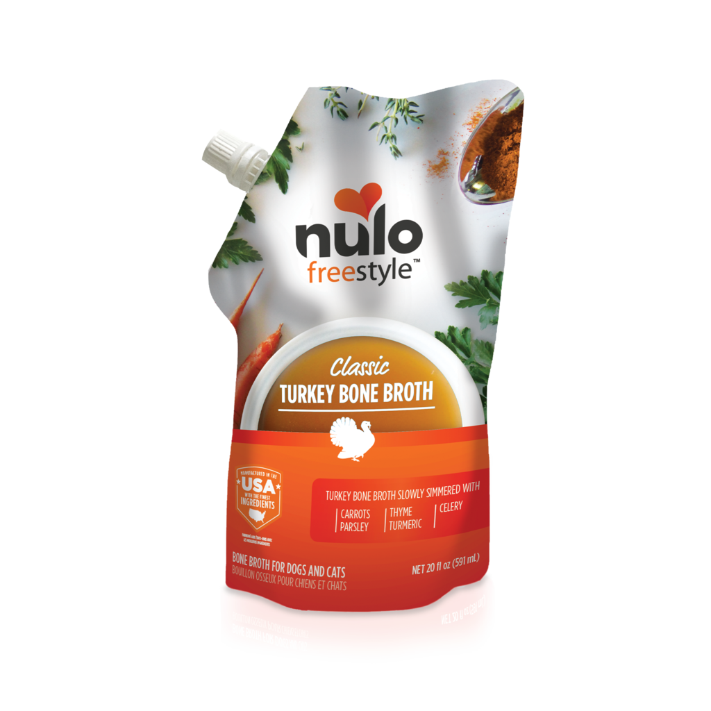 Nulo Freestyle Turkey Bone Broth Topper For Dogs And Cats, 20-oz