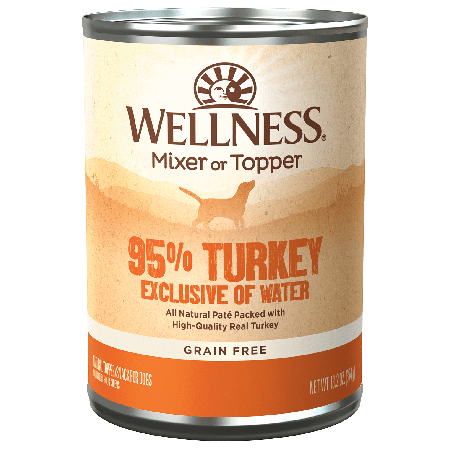 Wellness 95 Turkey Mixer or Topper Wet Dog Food Topper 13.2 oz