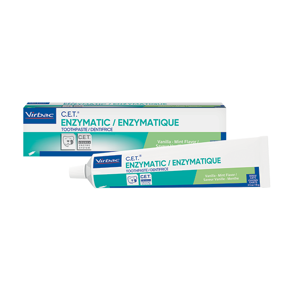 Virbac C.E.T.® Enzymatic Toothpaste, For Dogs And Cats - Vanilla Mint Flavor, 2.5-oz Tube