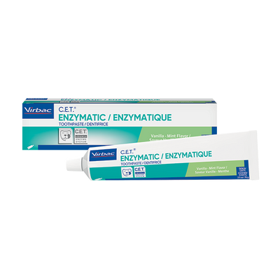 Virbac C.E.T.® Enzymatic Toothpaste, For Dogs And Cats - Vanilla Mint Flavor, 2.5-oz Tube