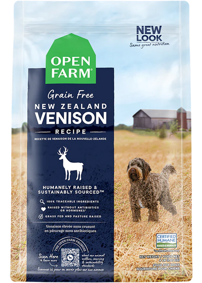 Open Farm New Zealand Venison Grain-Free Recipe, Dry Dog Food