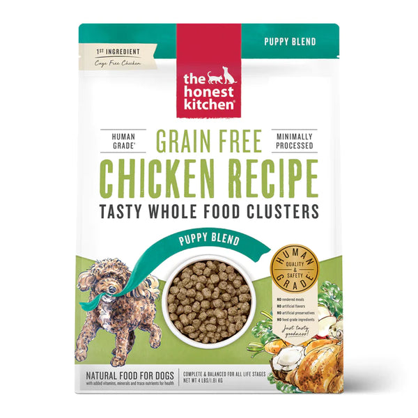 The Honest Kitchen Whole Food Clusters Puppy Grain Free Chicken Dry Dog Food, 1 lbs