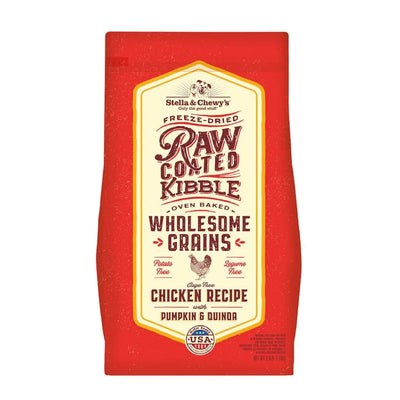 Stella & Chewy's Raw Coated Chicken Wholesome Grains With Pumpkin & Quinoa, Dry Dog Food