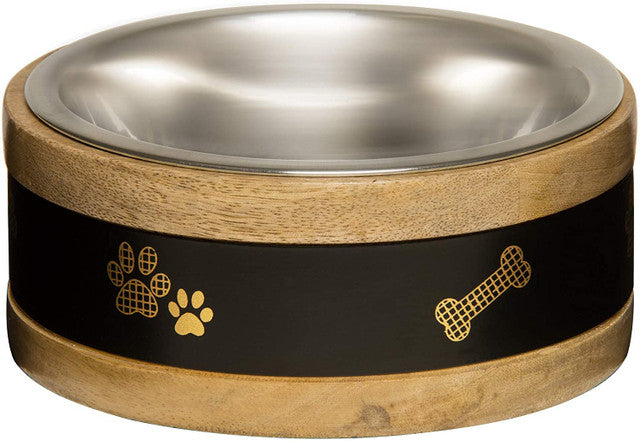 Loving Pets Wooden Ring Dog Bowl