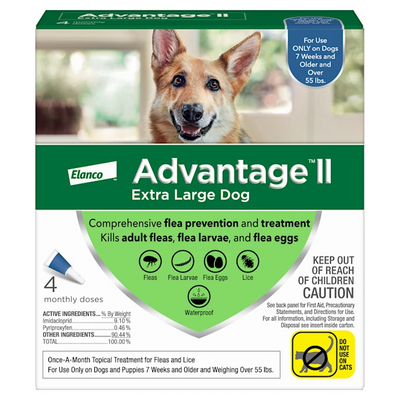 Advantage II - Elanco Flea Treatment for Dogs Over 55 lbs