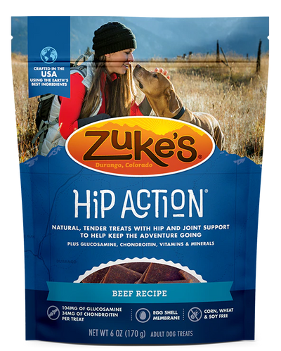 Zuke's Hip Action Beef Recipe, Dog Treat